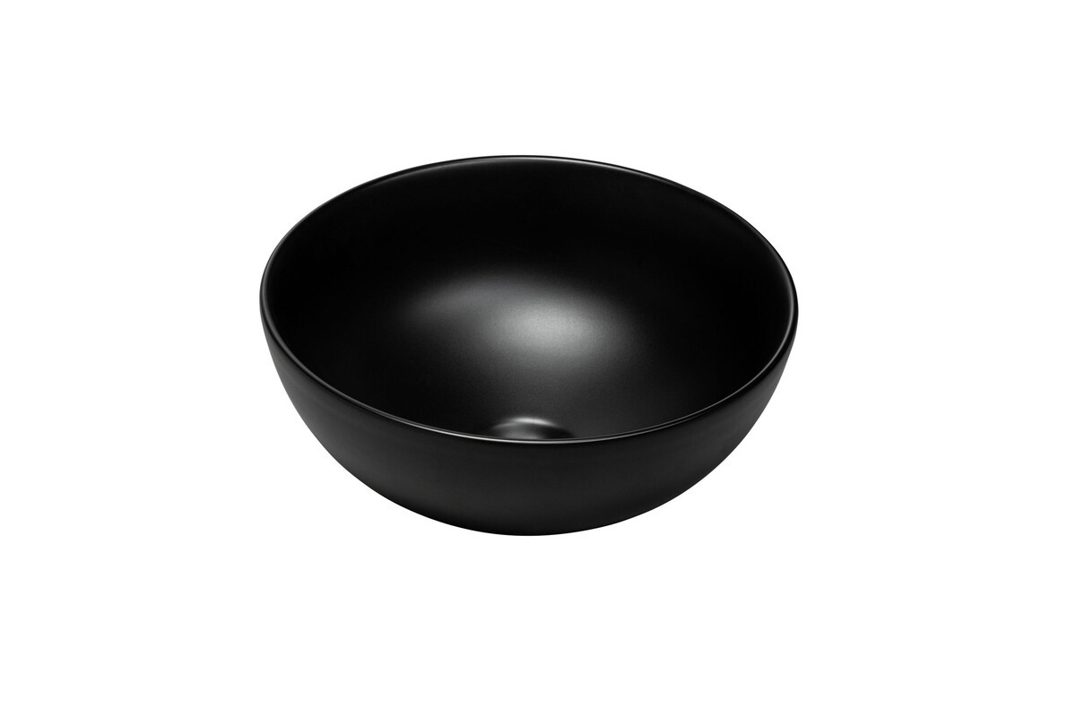 Umywalka nablatowa ceramiczna DOMI-MB Czarny mat 32 cm