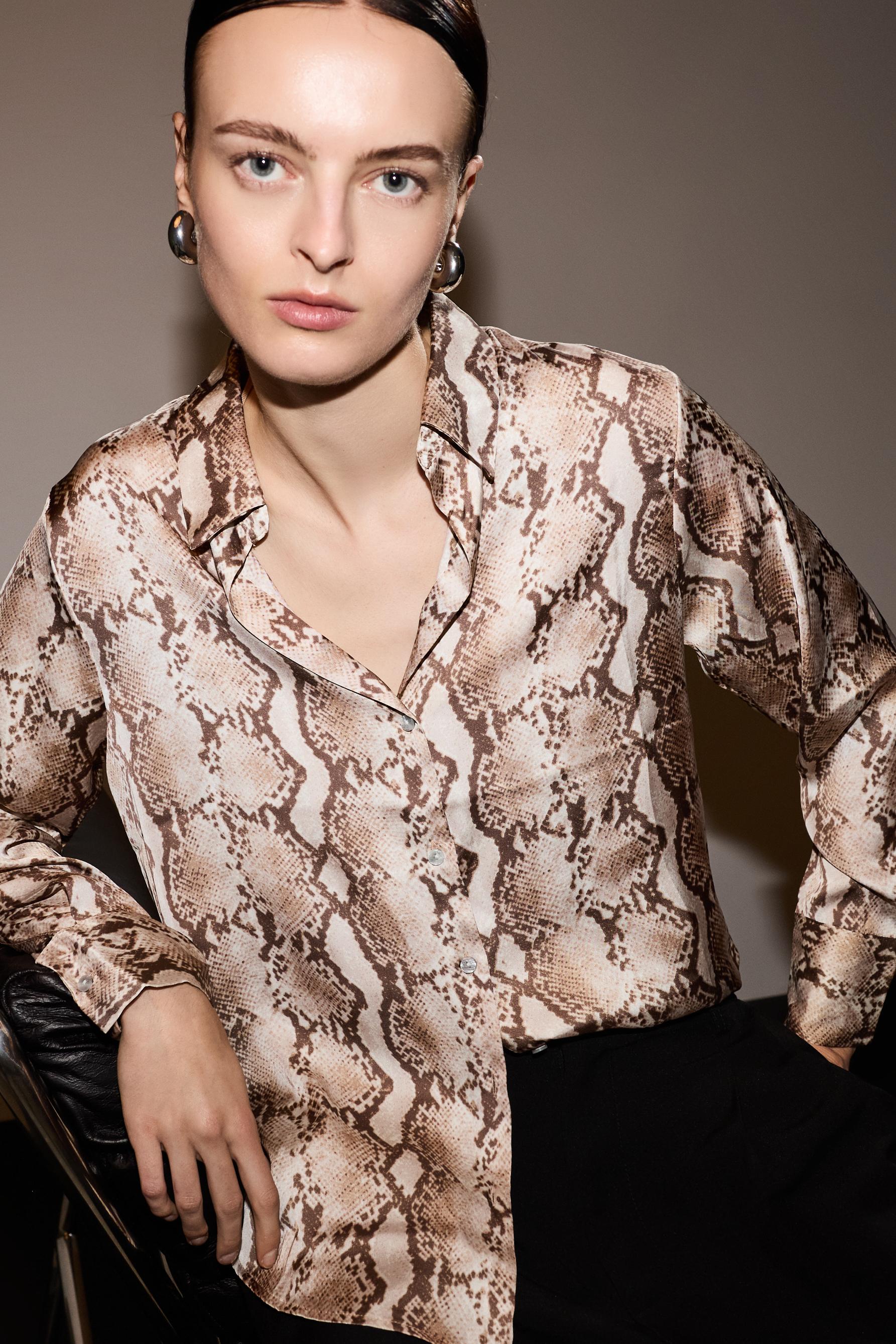 Camisa satinada