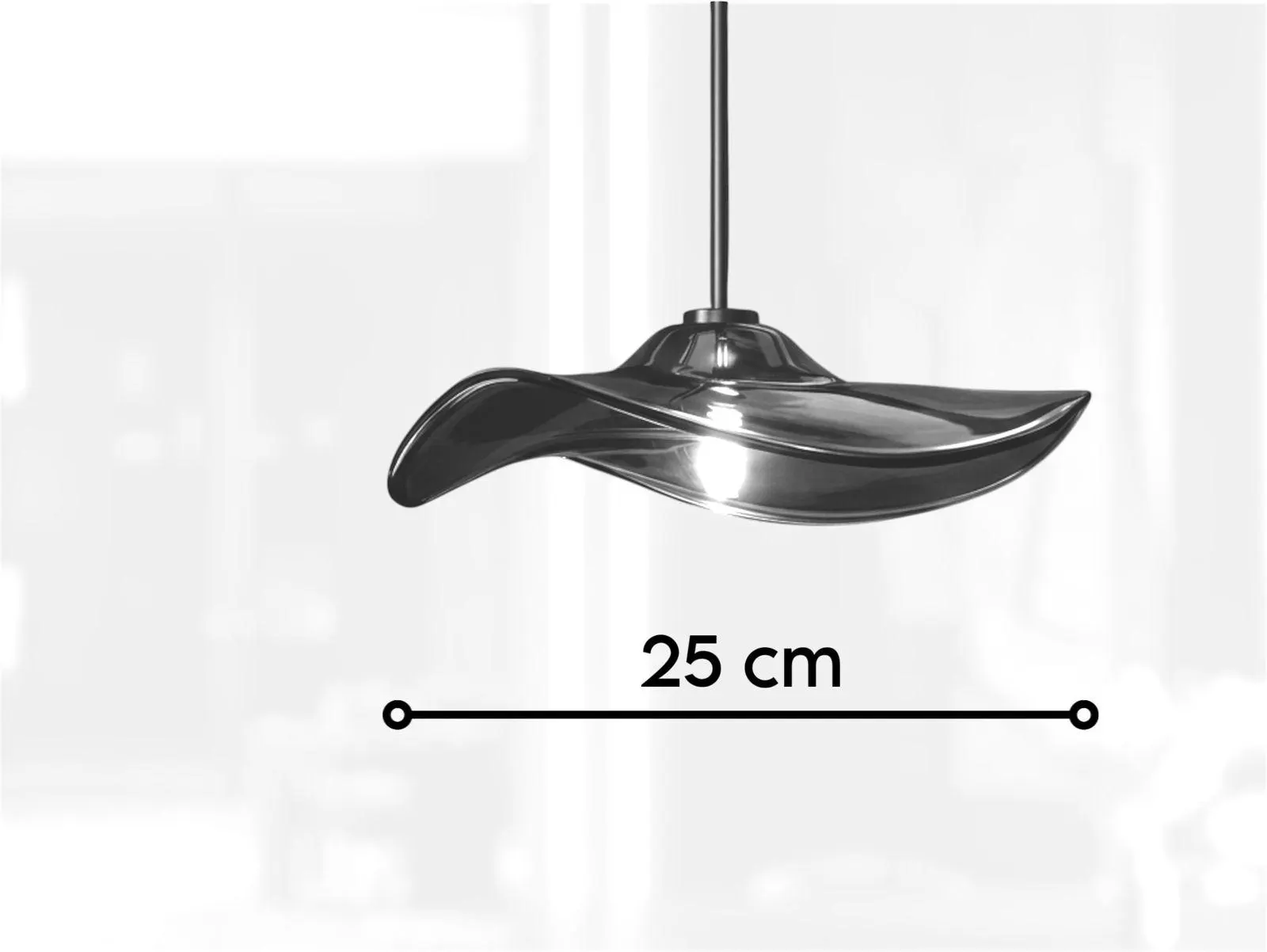 Modern Glass Pendant Light – Wave Design, Contemporary Lighting