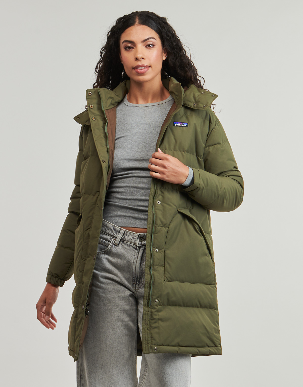 Patagonia - W'S DOWNDRIFT PARKA - Kaki