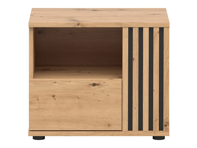 Szafka nocna Vabres 55 cm prawostronna z szufladą dąb artisan lamele