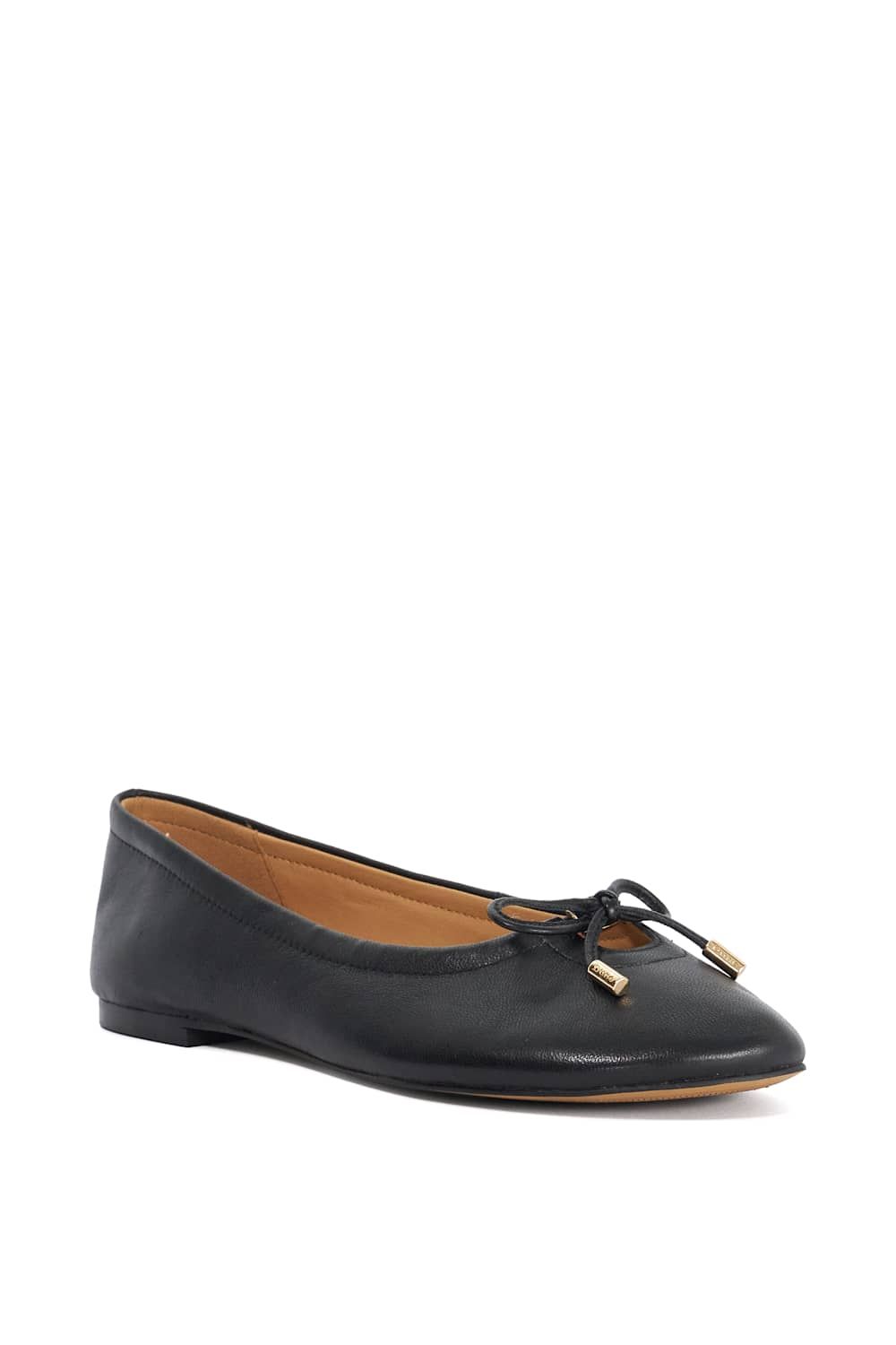 Dune London Hali' Leather Ballet Pumps