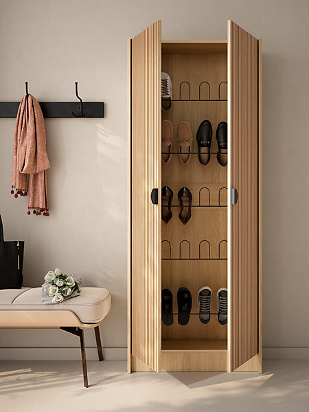 Meuble à chaussures en mélamine, Nux Duo