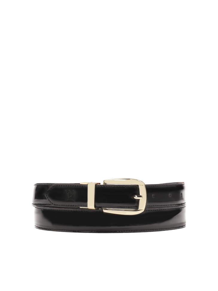 Black double-sided belt