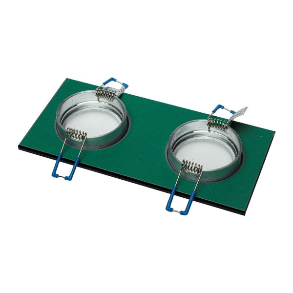 Oprawa wpuszczana prostokątna czarna KWADRATOWE 2xGU10x35W IP20 Eko-Light