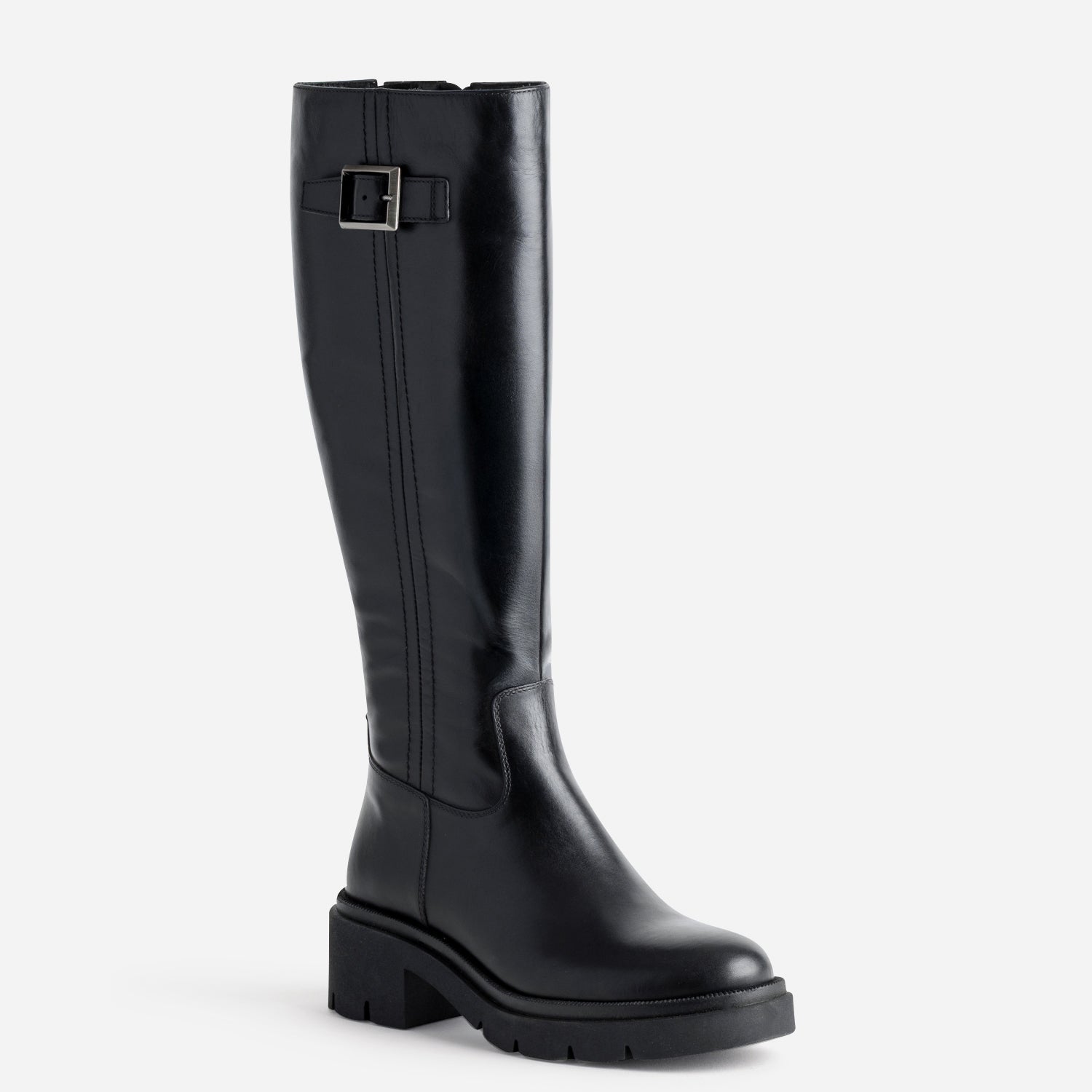 Botte TEXTO noire cuir semelle crantée