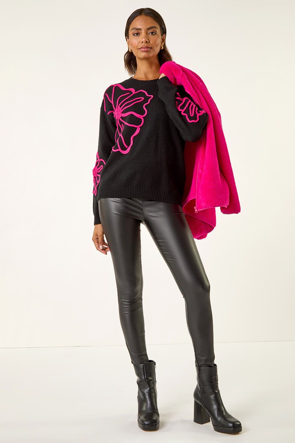 Roman Cornelli Floral Knit Jumper