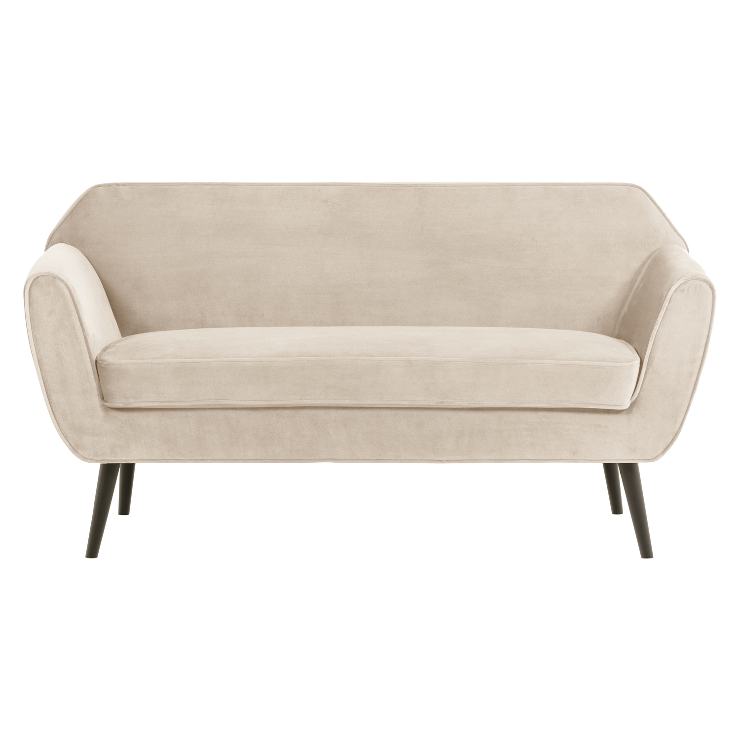 WOOOD bank 150 cm Rocco - Velvet - Off White - 75x150x82