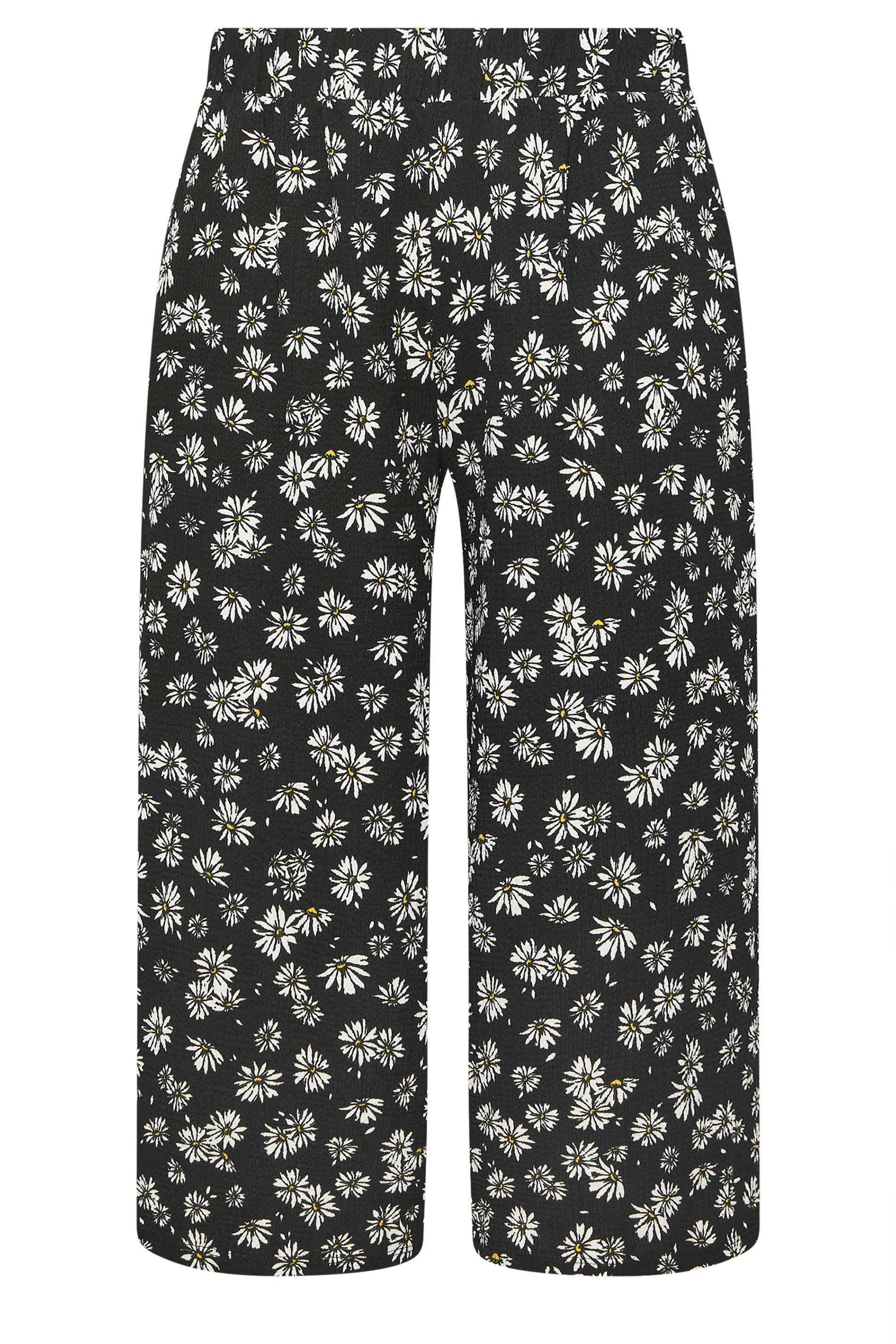 Yours Daisy Print Jersey Culottes