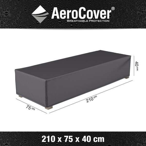 Pokrowiec na leżak ogrodowy 7964 75x210x40 AeroCover szary