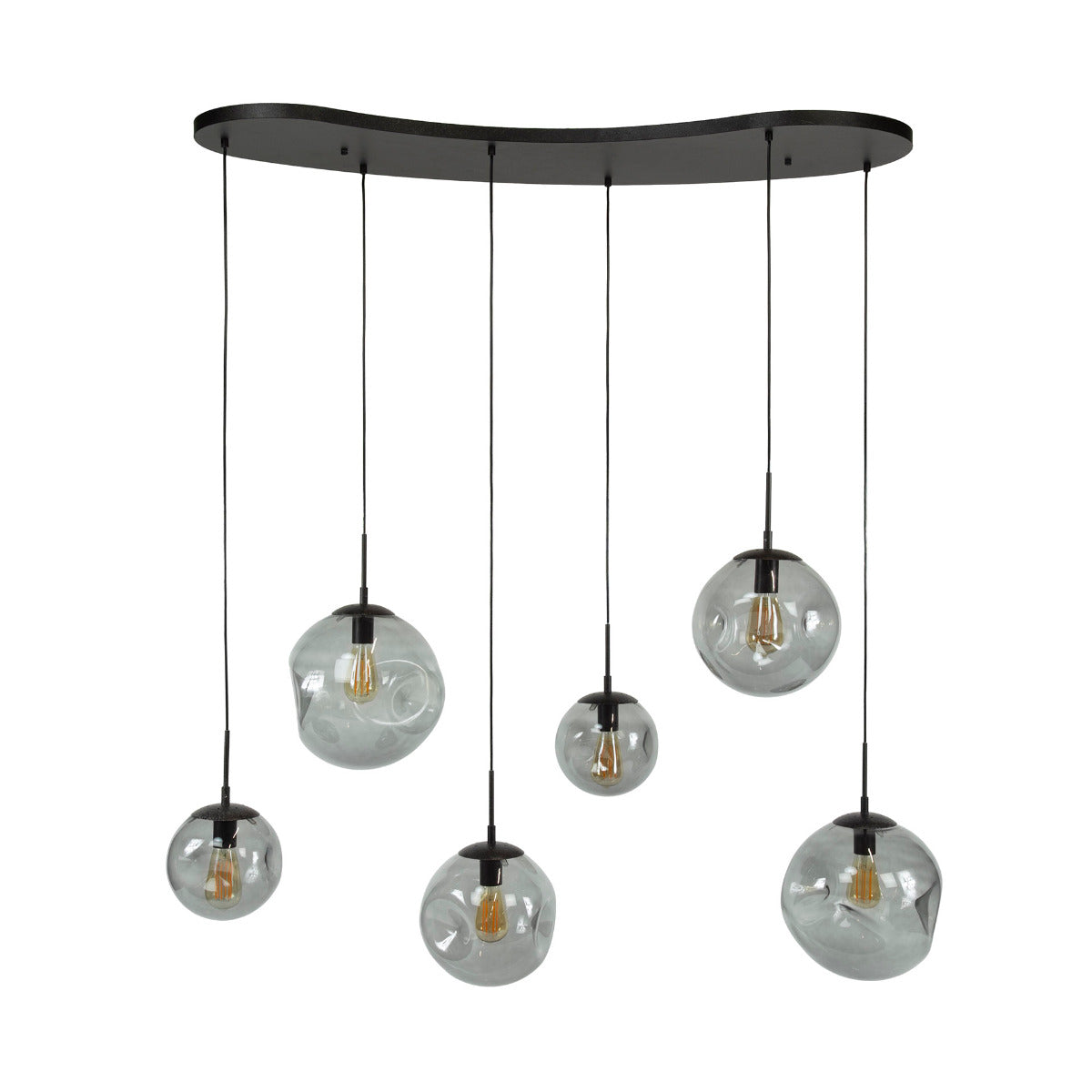 Fraaai - Archie hanglamp 6-lichts - artic zwart
