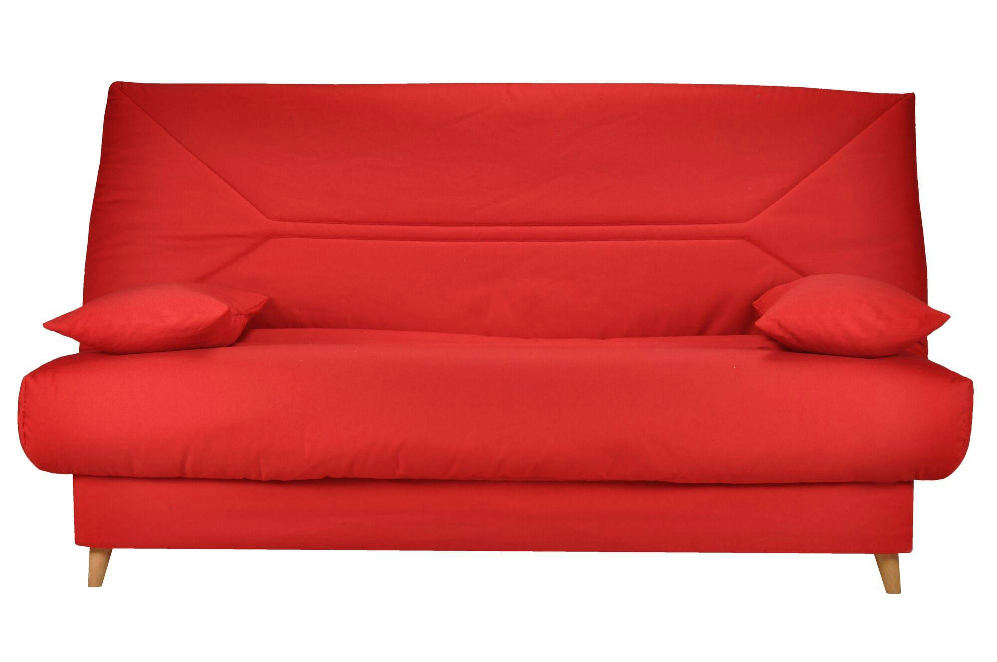 GERMUND - Banquette clic-clac en coton biologique rouge