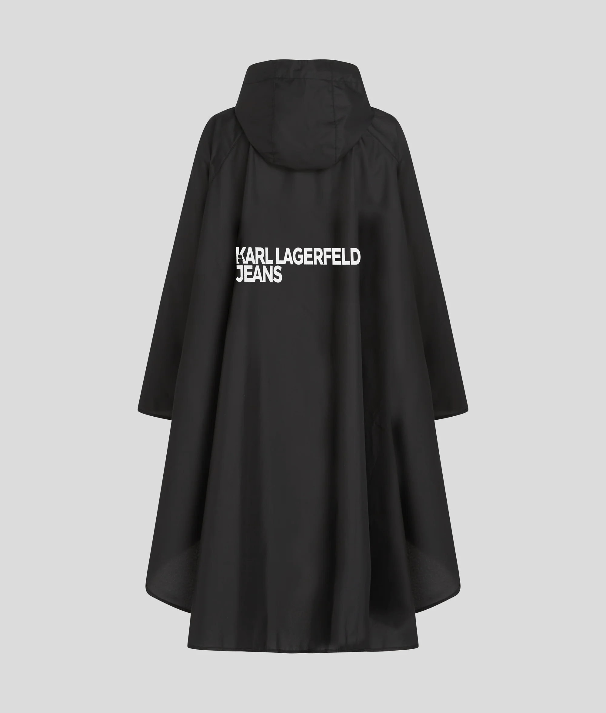 Poncho à capuche avec logo carré