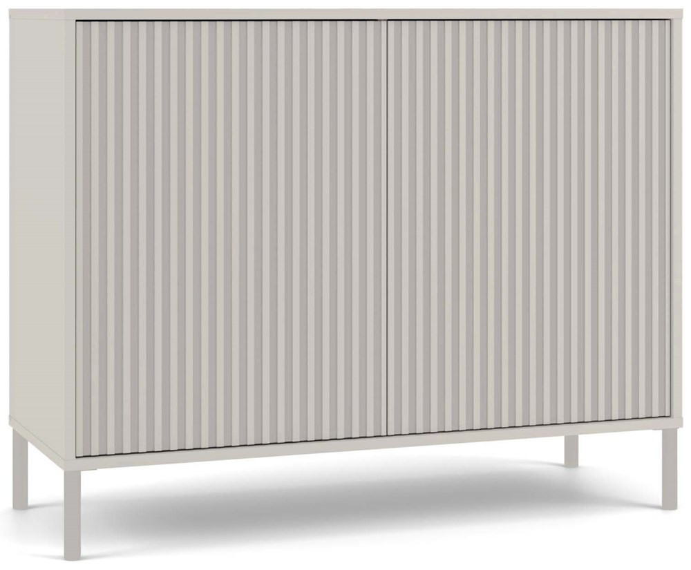Komoda KAMARO 2D SLIM KASZMIR Lamele Front Ryflowany