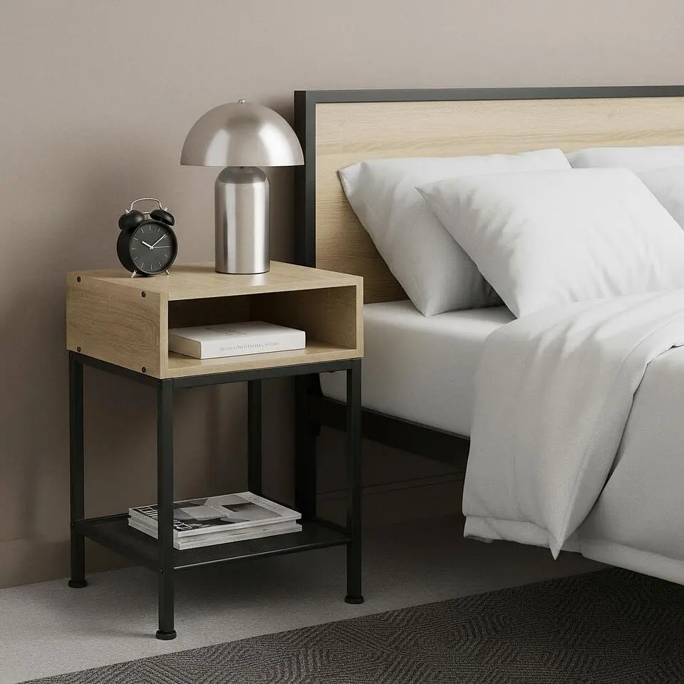 tectake Nachtkastje Harlow 40,5x40,5x52,5cm