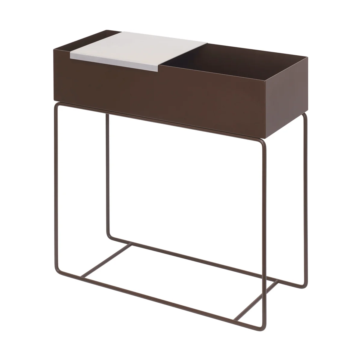 Ferm Living - Lager Tablett für Plant Box, Aluminium