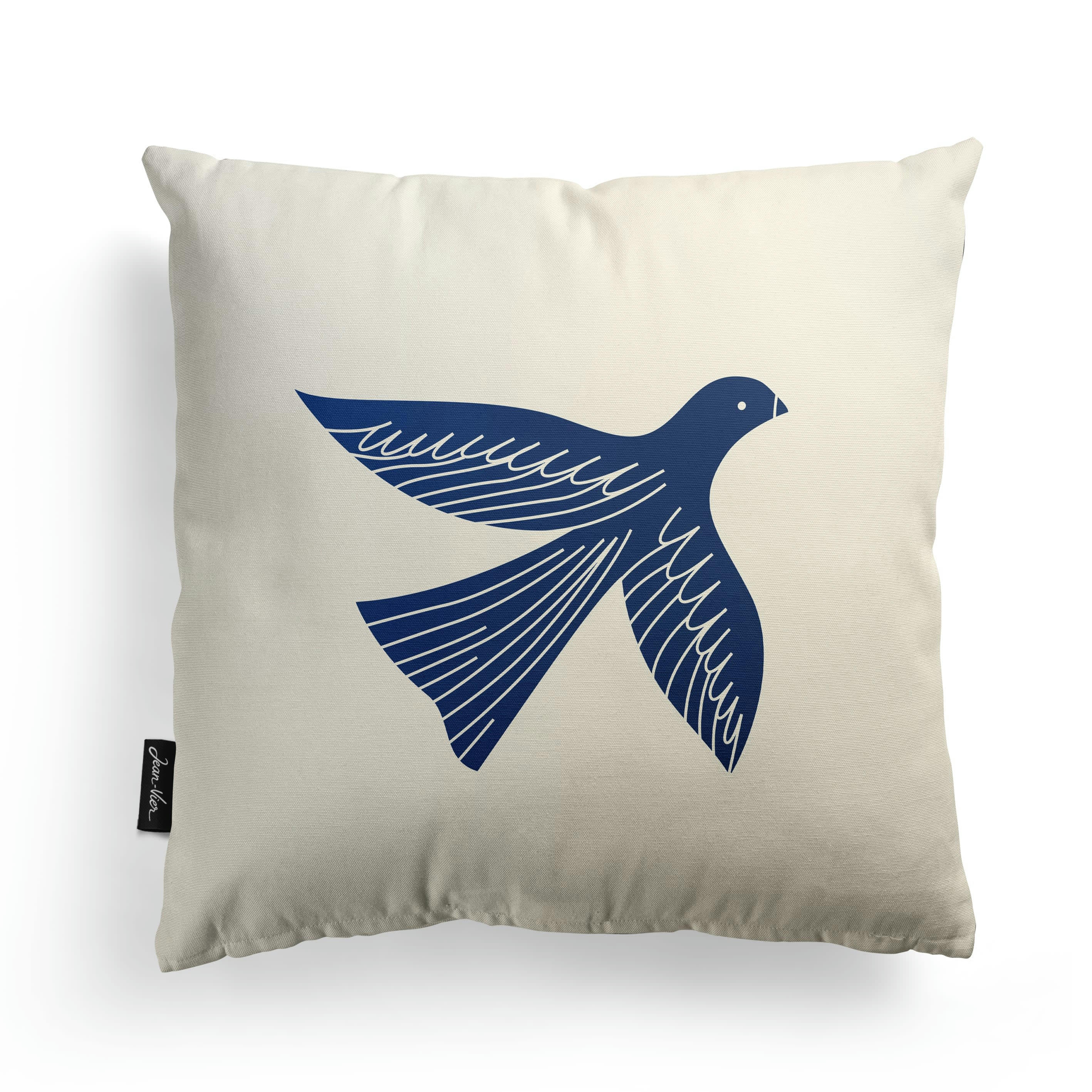 BAKEA - Housse de coussin coton Écru 40x40 cm