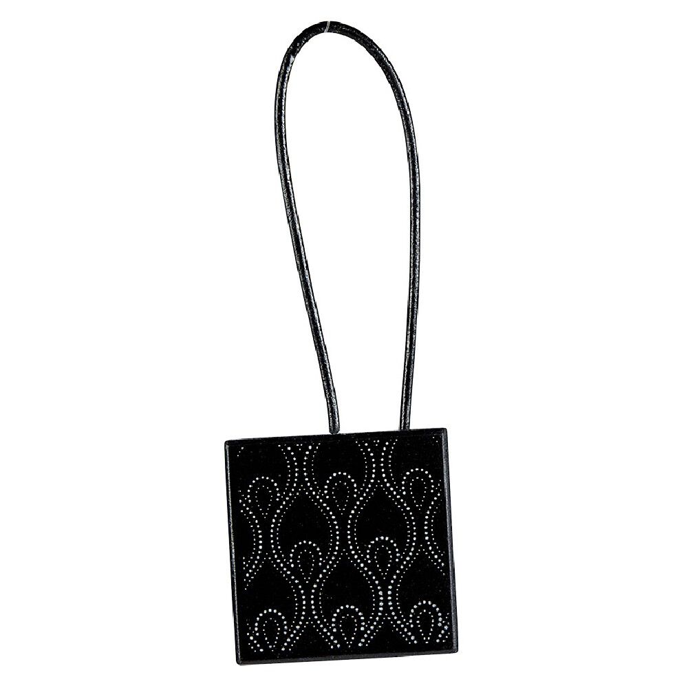 Embrasse aimantée forme carrée noire
