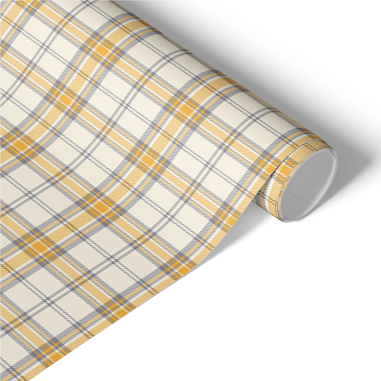 Folia meblowa Żółta kratka 50x100 Okleina samoprzylepna Retro Styl