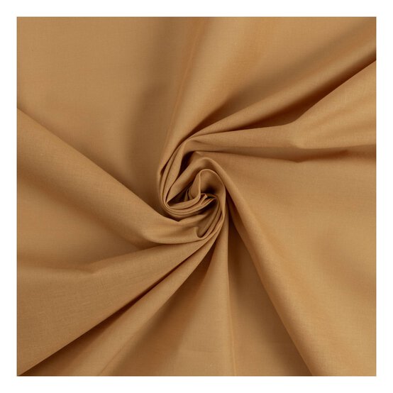 Dark Beige Lawn Cotton Fabric by the Metre