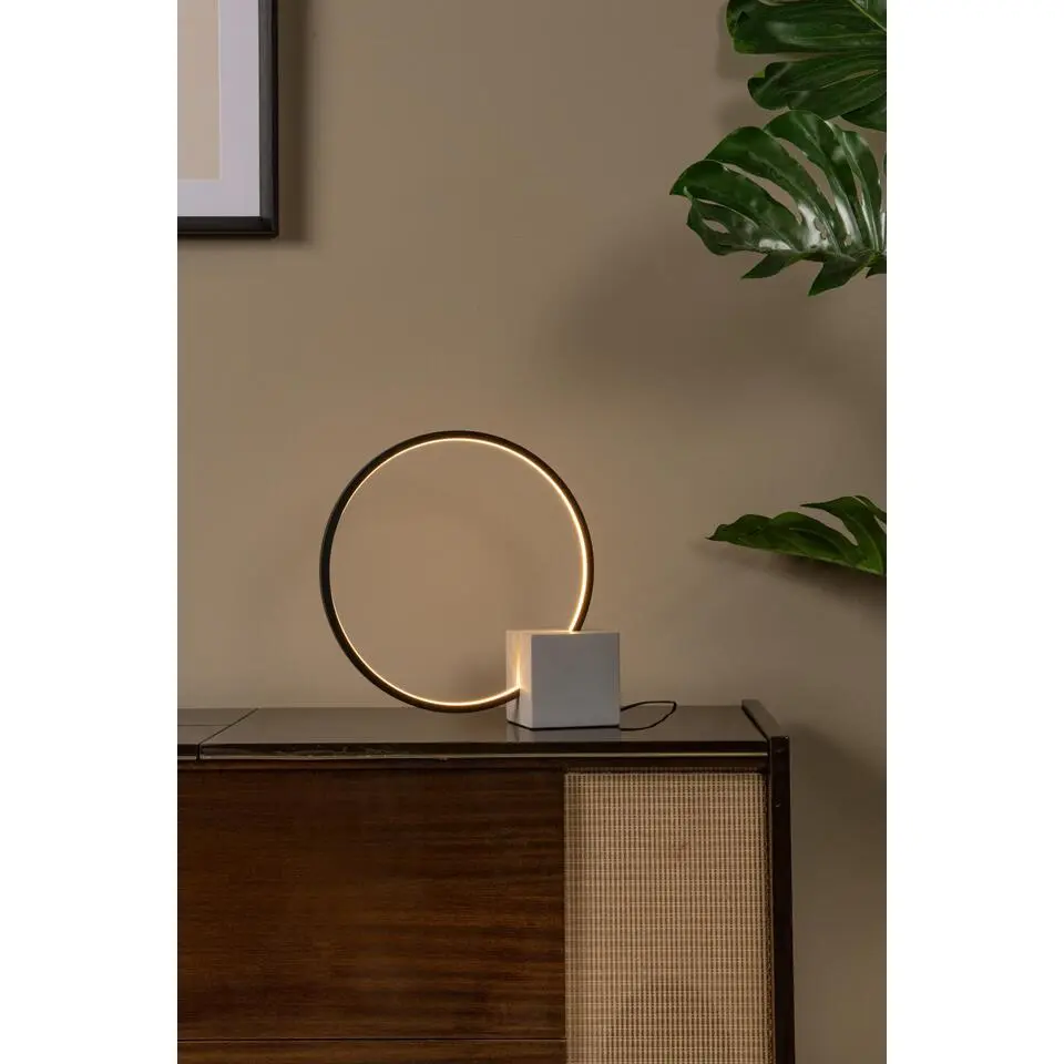 Lucide CIRKELIS Tafellamp - Zwart