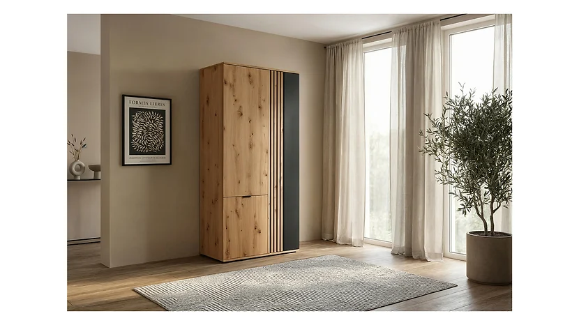 Szafa trzydrzwiowa Vabres 90 cm dąb artisan lamele