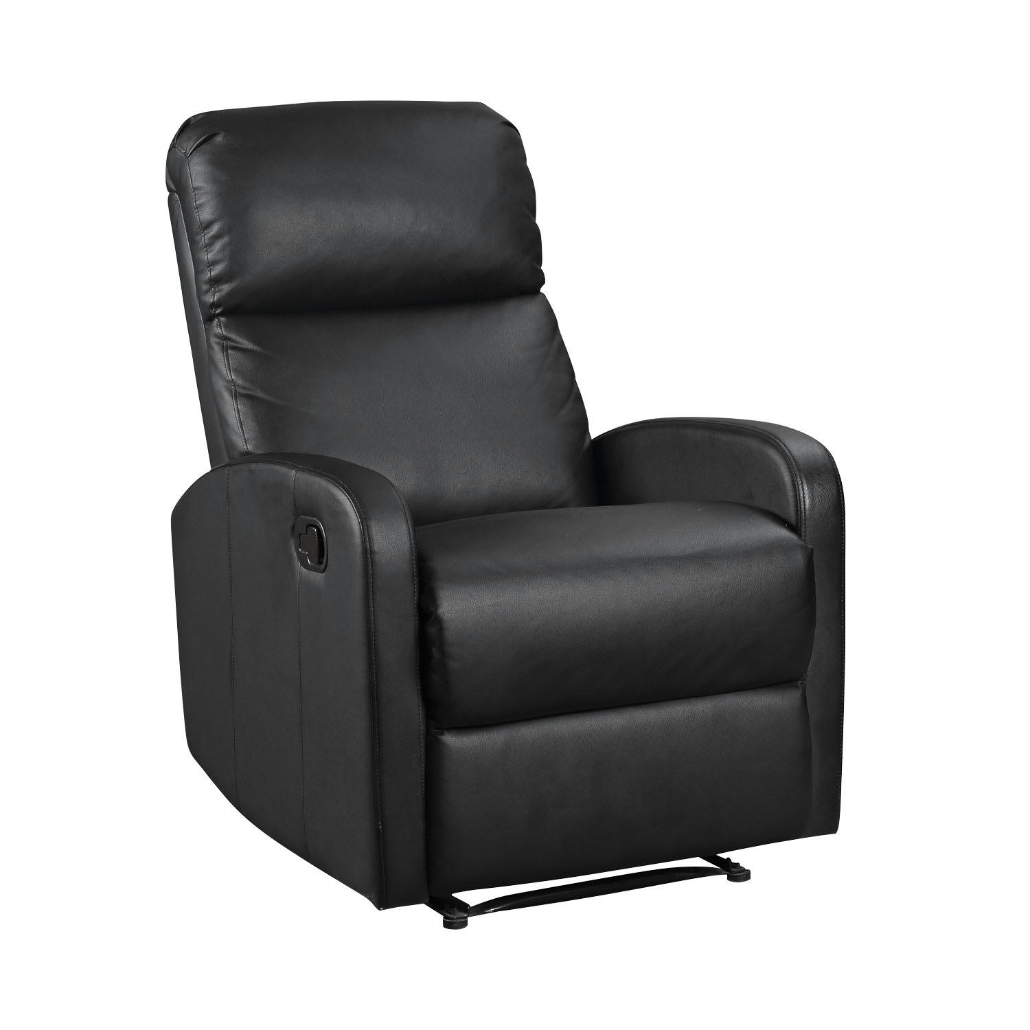 MAX - Fauteuil inclinable en simili noir