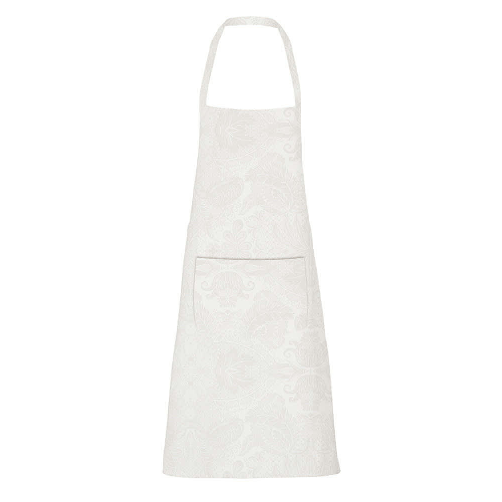 MILLE ISAPHIRE PARCHEMIN - Tablier enduit imperméable pur coton beige 75x85