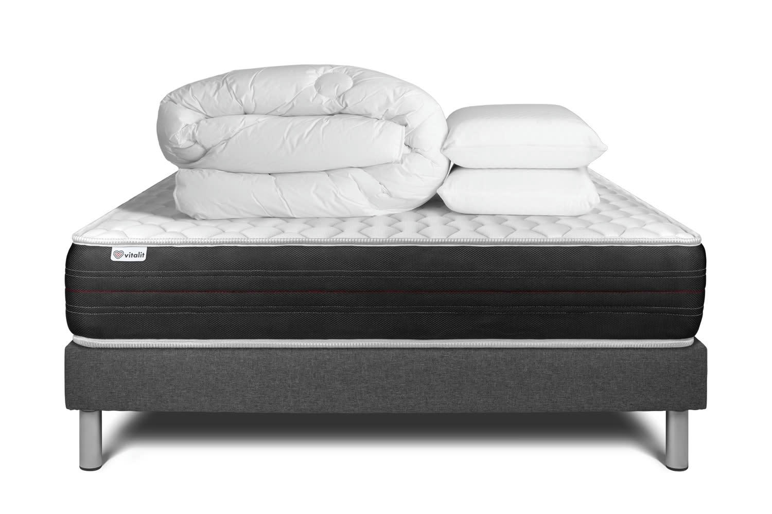 VITALSPRING - Pack Ressorts [ 140x190cm kit Gris