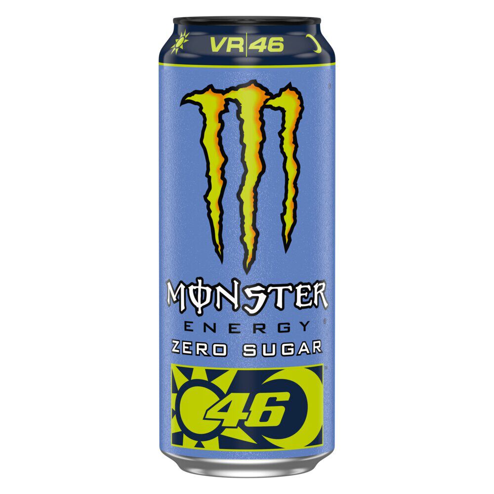 Boisson énergisante Monster Energy Valentino Rossi sans sucres canette 50cl