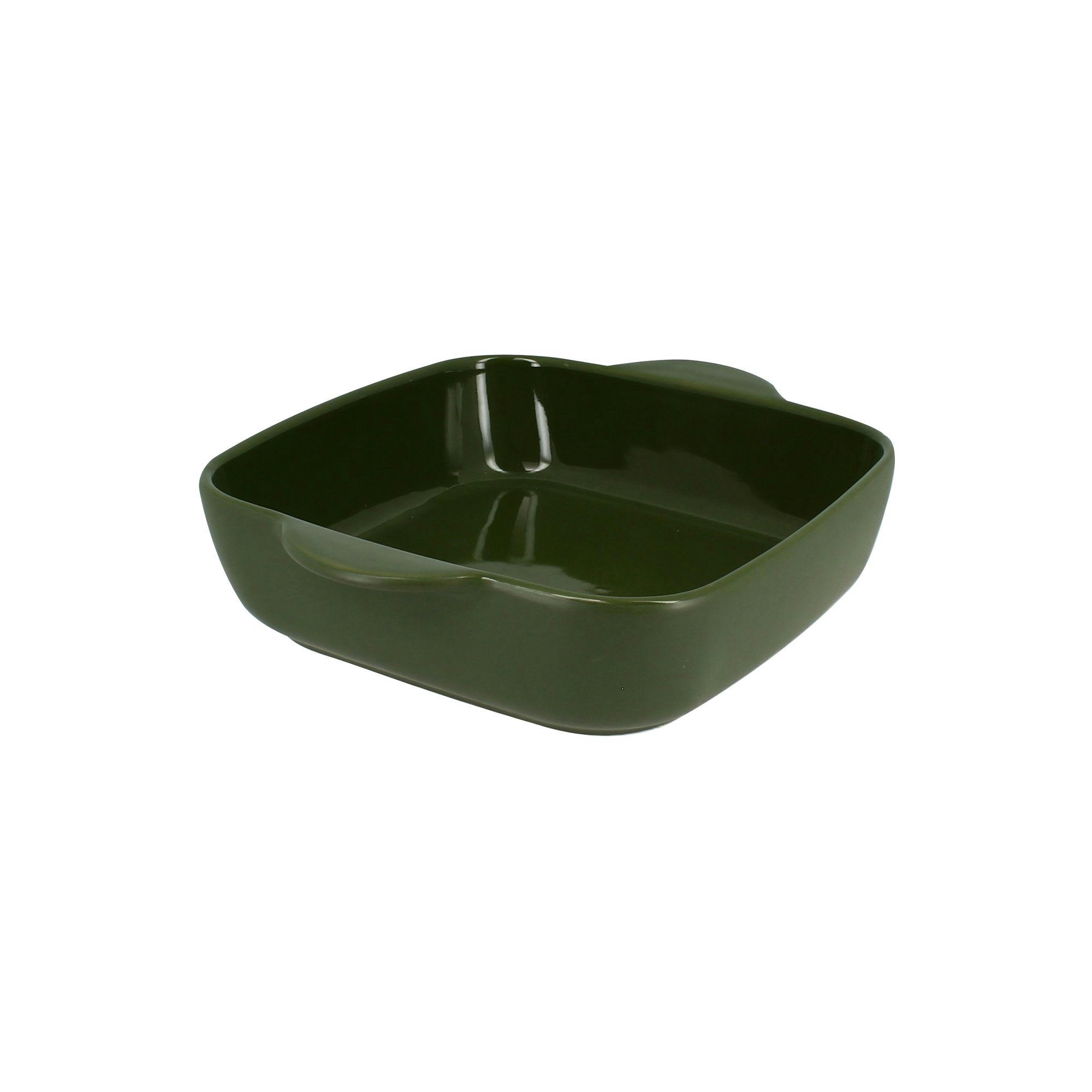 OCTAVE - Plat à four carré en grès vert