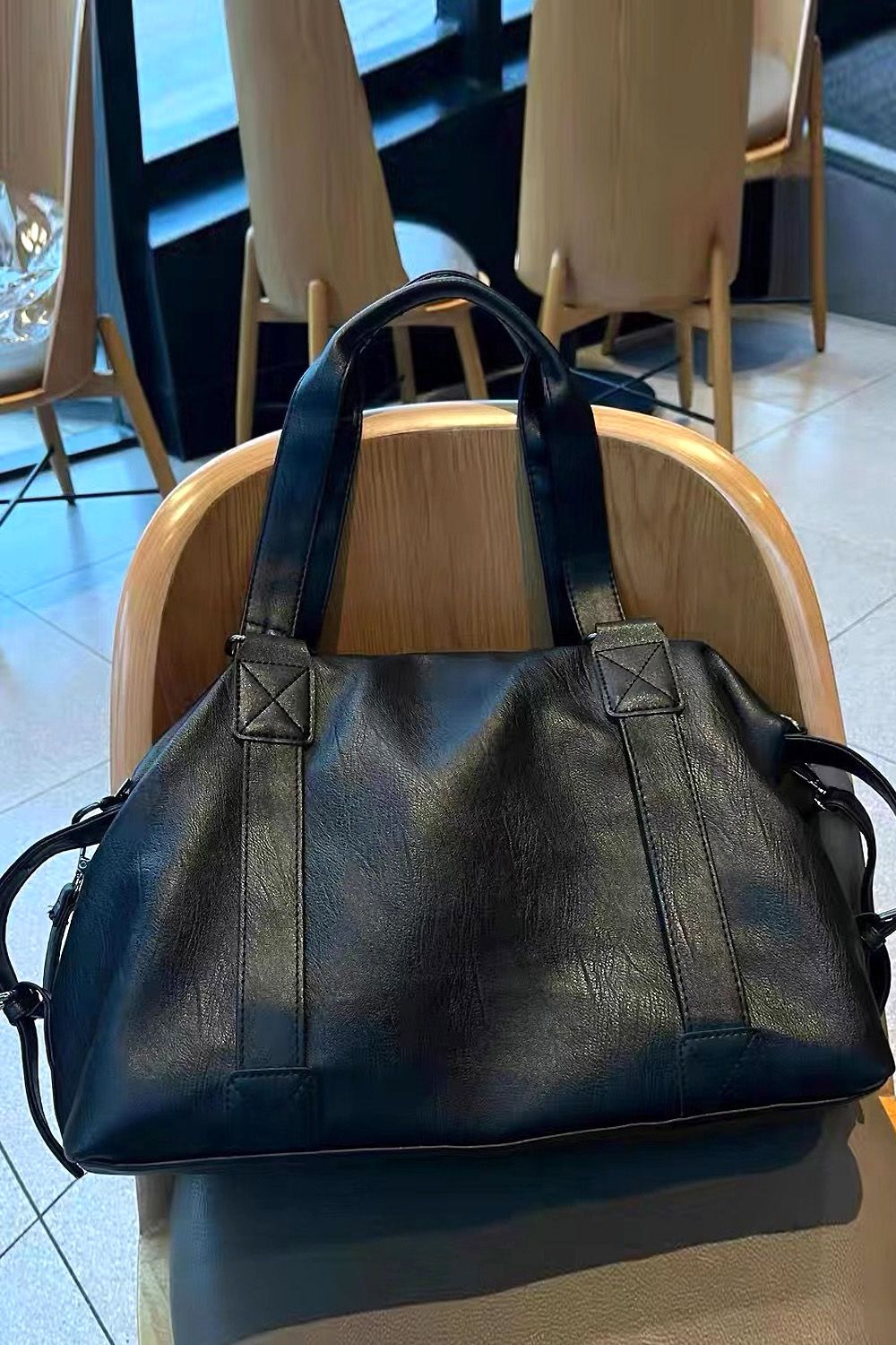 XY London Jojo' Large Faux Leather Tote Bag With Shoulder Strap