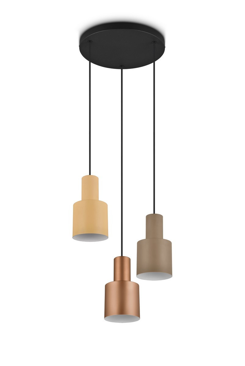 Lampa wisząca brązowa-odcienie brązu AGUDO 3xE27x40W wym: 150x37x37 cm Trio