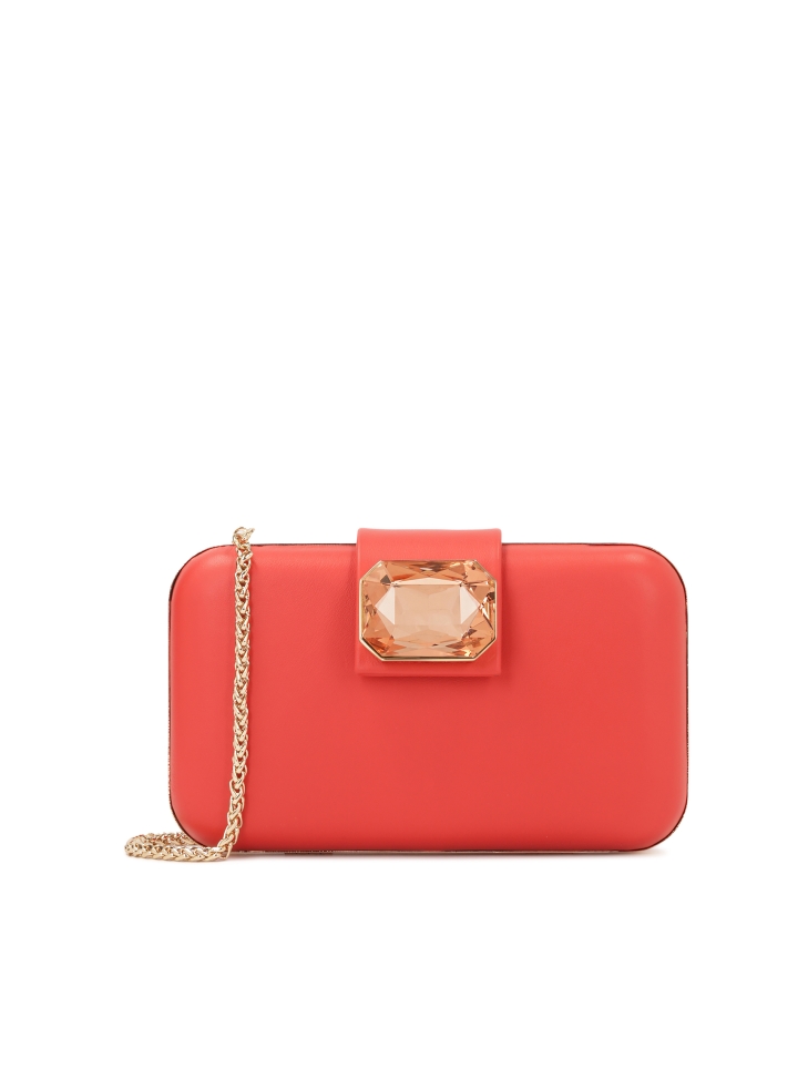 Evening handbag with sparkling stone