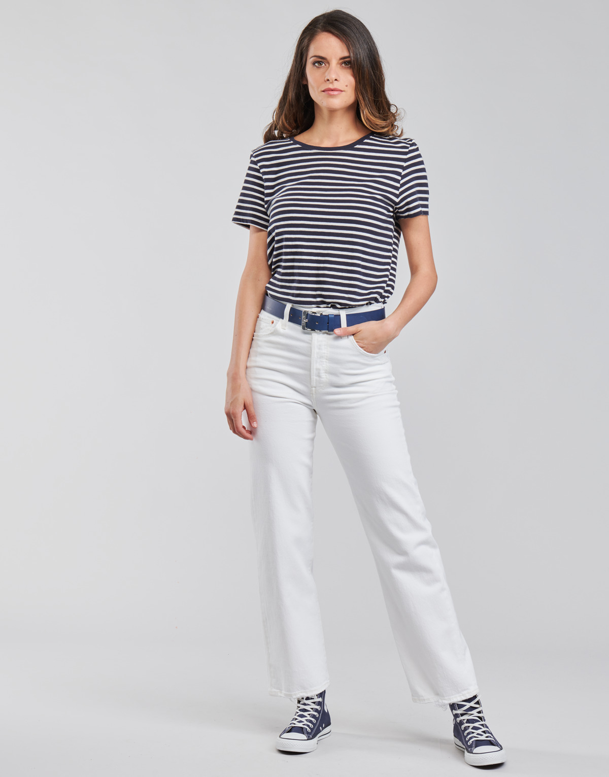 Levi's - RIBCAGE STRAIGHT ANKLE - White