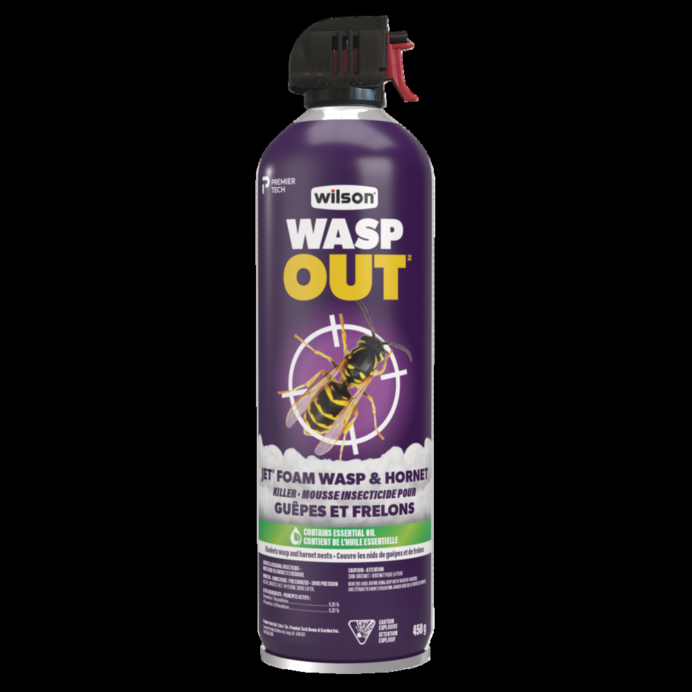 Wilson WaspOut Jet Foam Wasp & Hornet Insecticide Spray, 450-g
