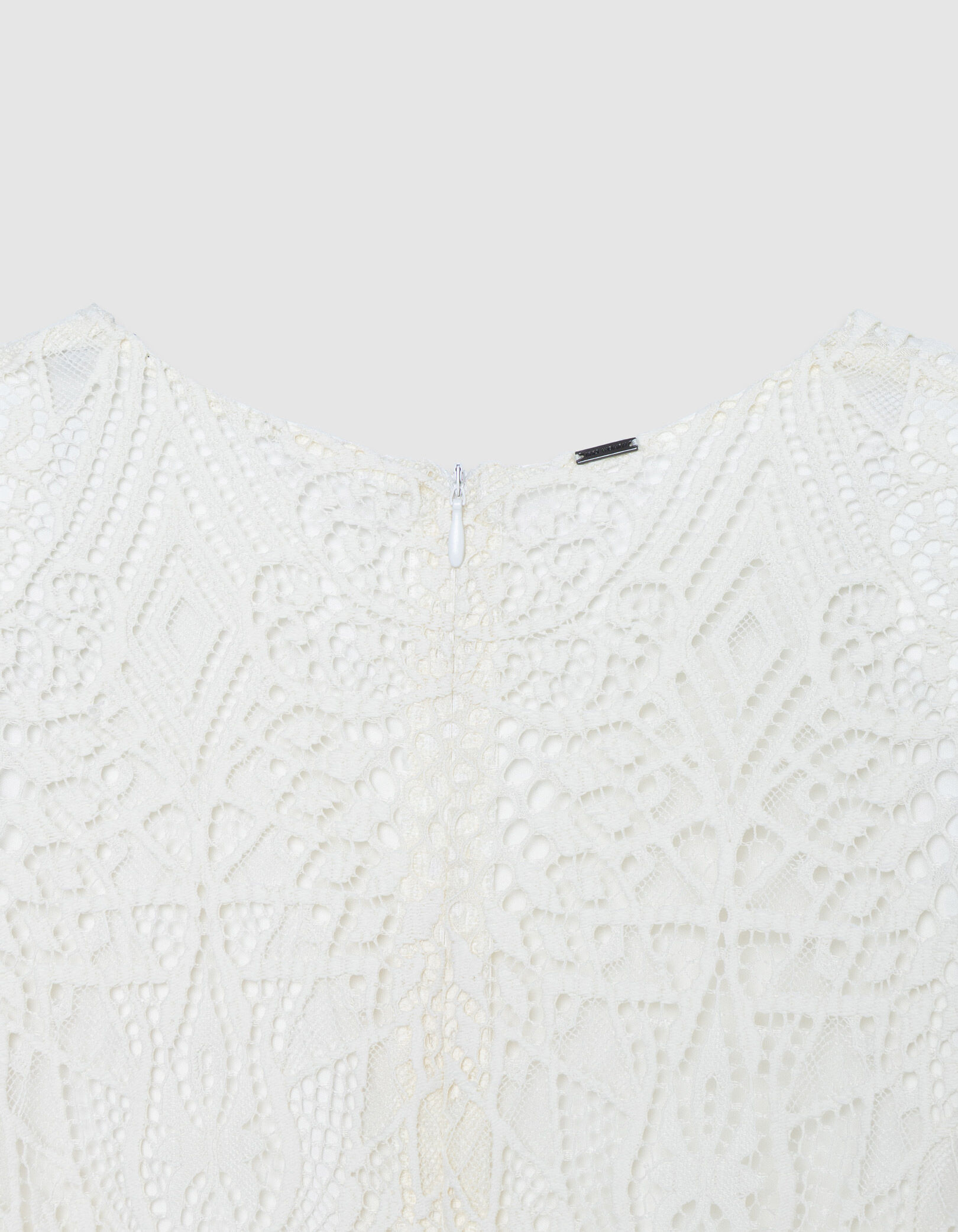 Robe longue blanche dentelle Femme