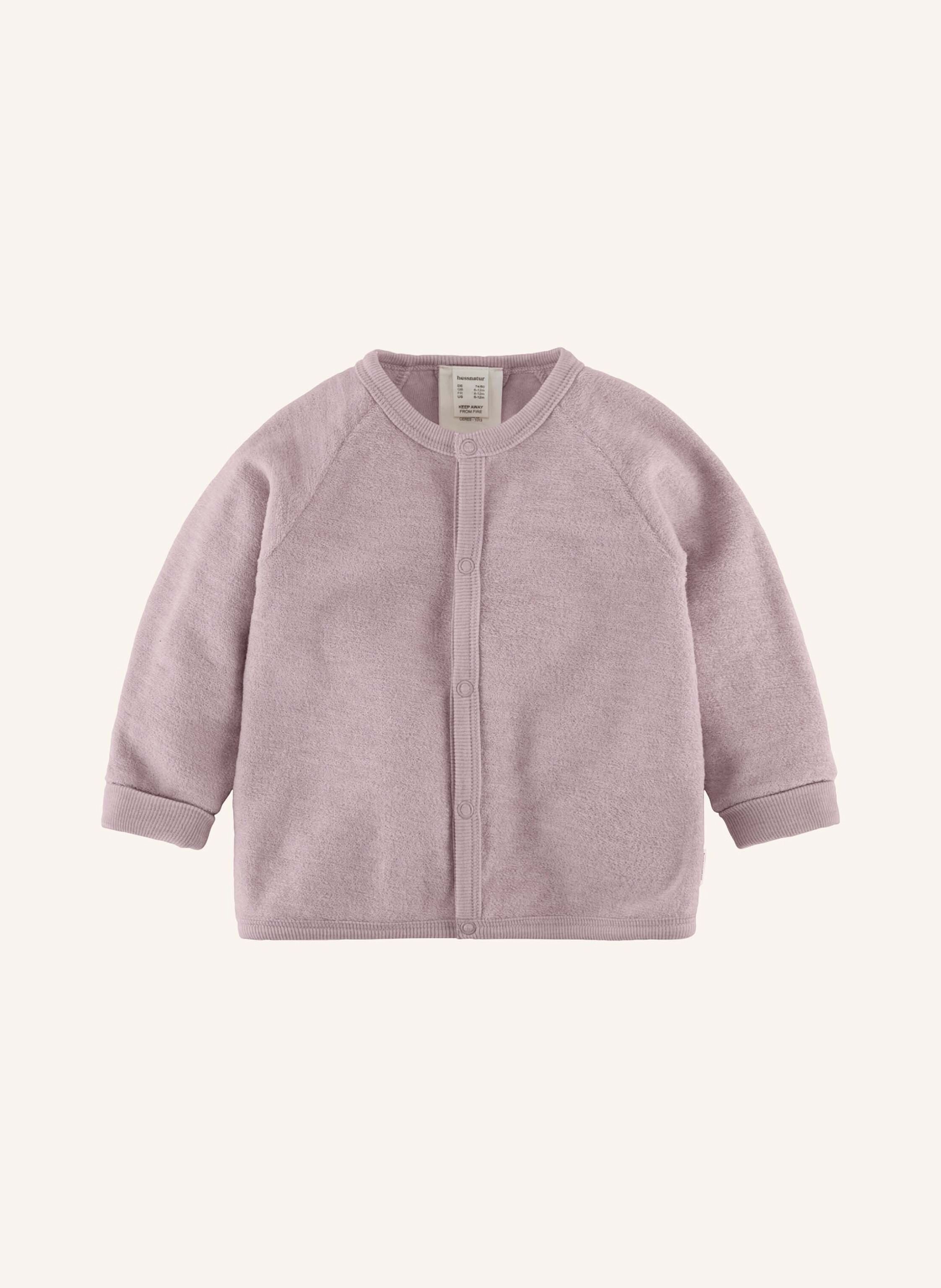 hessnatur hessnatur Wollfrottee Jacke aus reiner Bio-Merinowolle