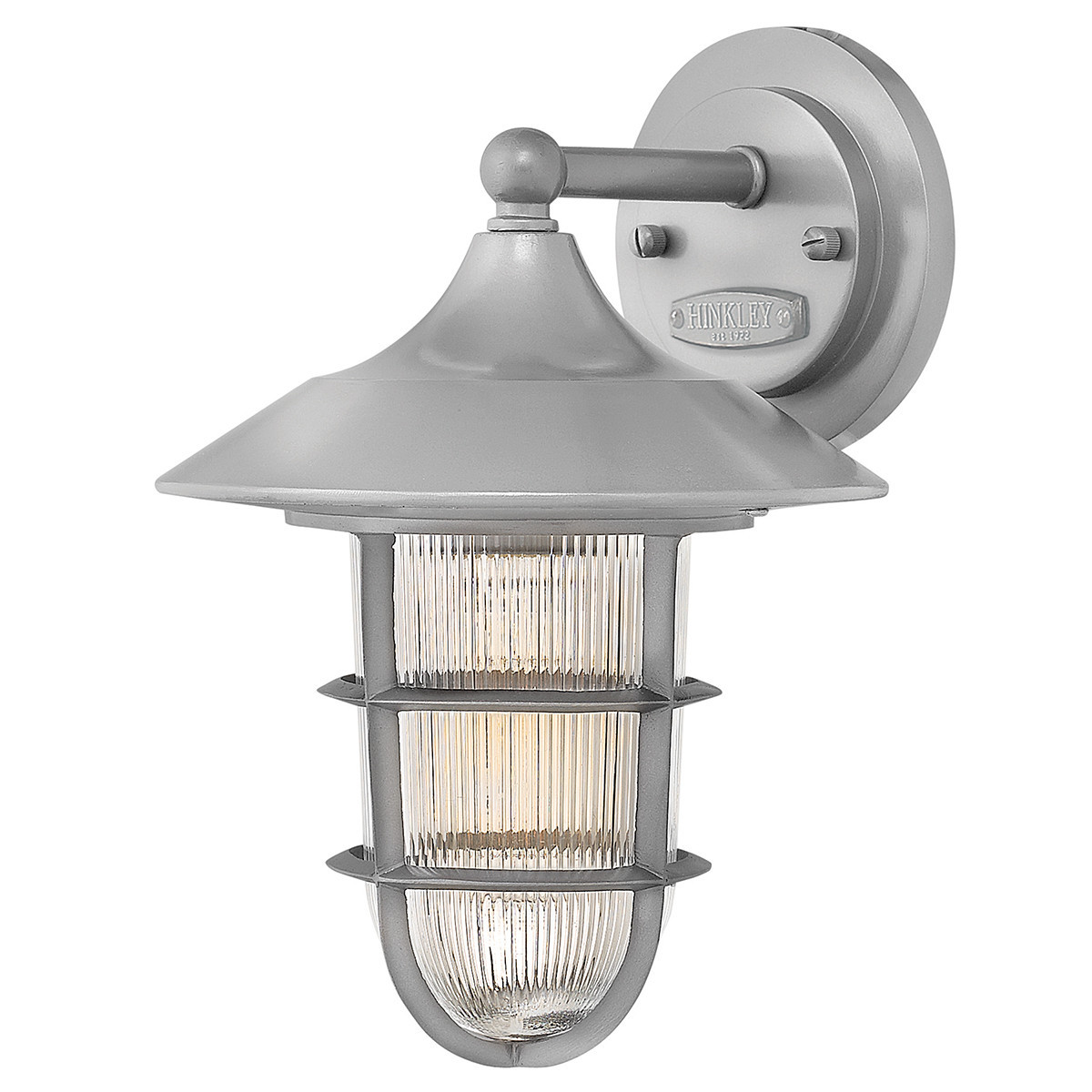 Kinkiet zewnętrznysrebrny Marina 1xE27x100W IP44 Hinkley