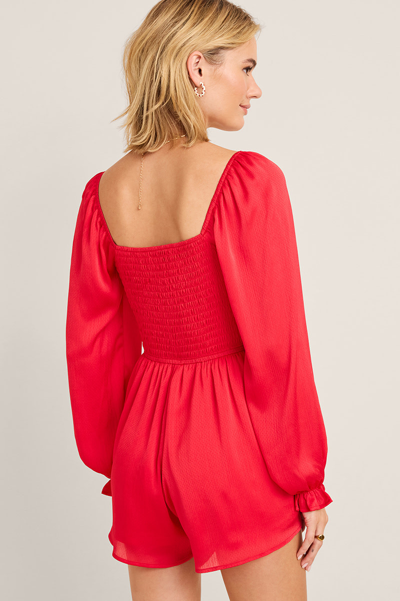 Jenny Long Sleeve Corset Romper