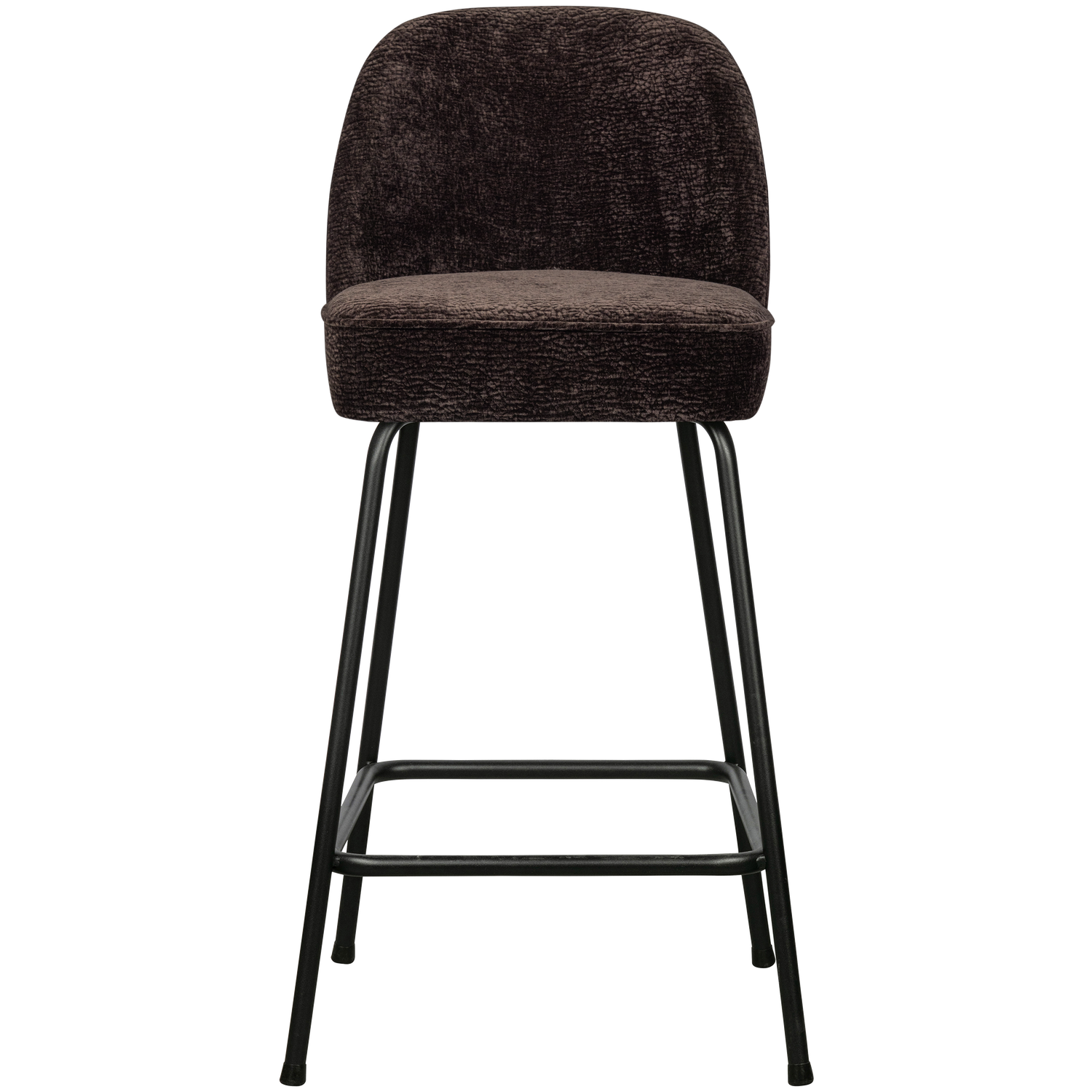 WOOOD Barstoel 65 cm 3D Vogue - Chenille - Donker Bruin -89x50x55