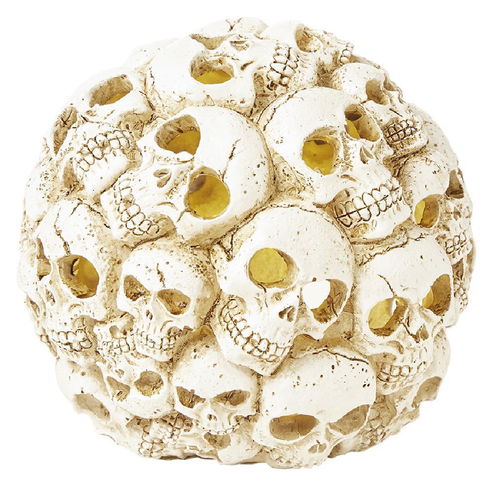 Décoration Halloween boule squelette LED