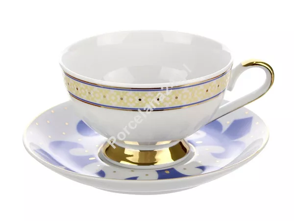 Filiżanka ze spodkiem do herbaty 0,22 L / 14,5 cm Ćmielów - Astra G340 Bizancjum GIFT BOX