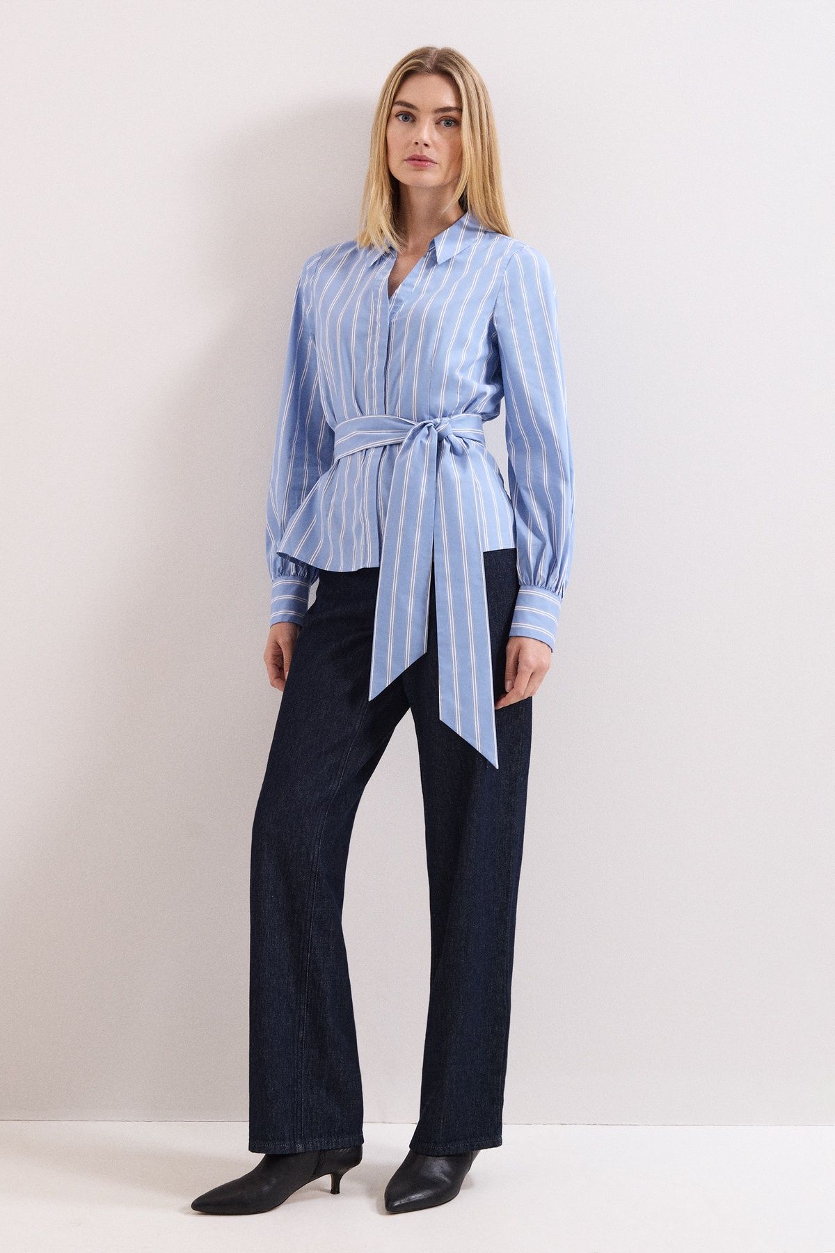 Phase Eight Collared Statement-Belt Shirt