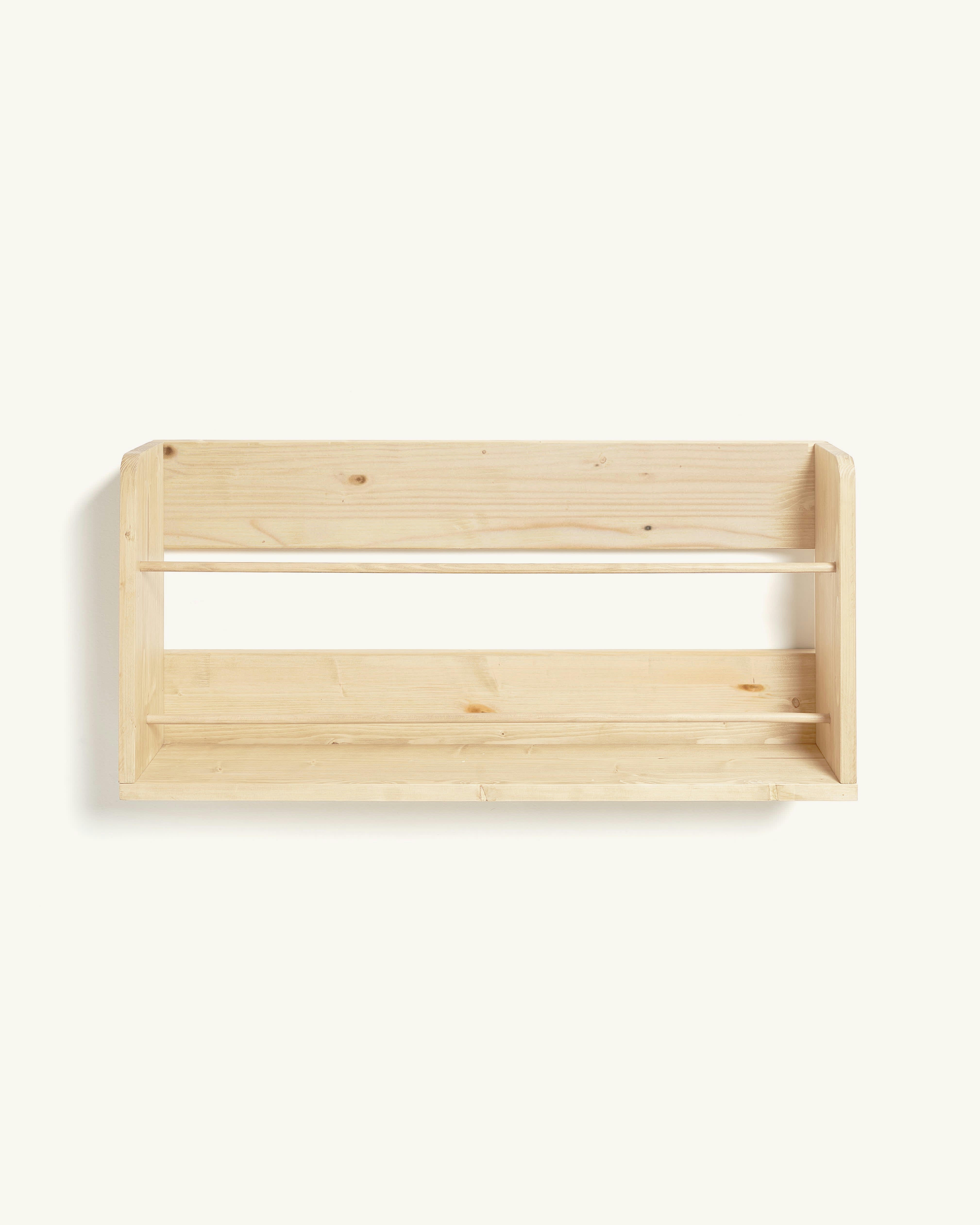 EHUD - Etagère murale pour chaussures en bois en couleur beige