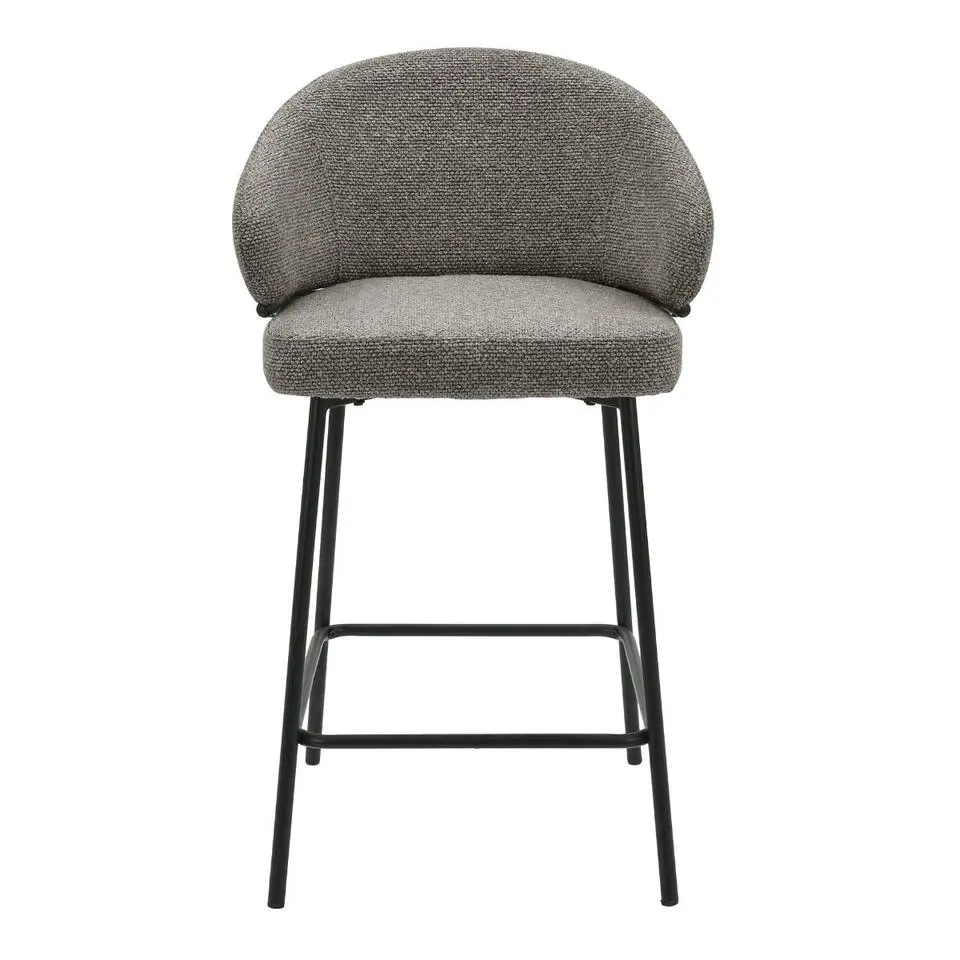 DS4U - Sofia barkruk 65 cm - taupe met zwarte poot