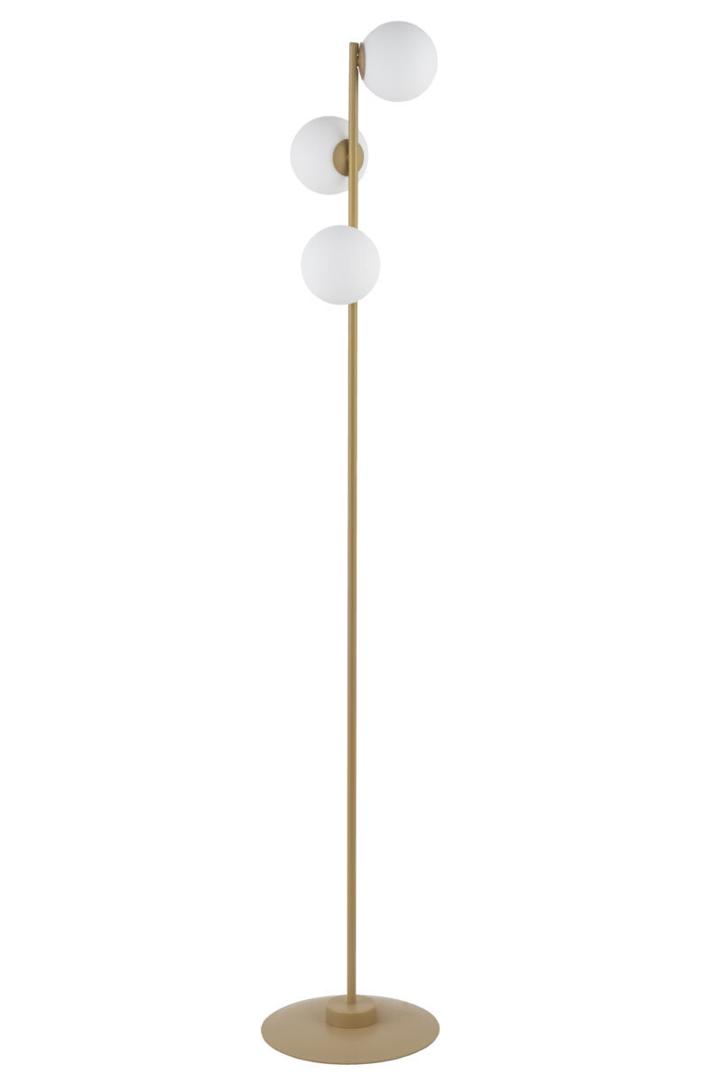 Lampa podłogowa beżowo-złota Gama 3xG9x12W wym:160x29x29cm Sigma