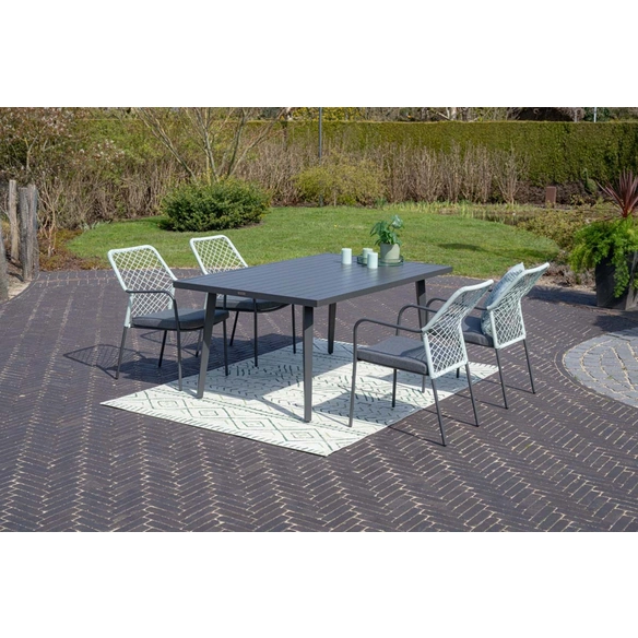 Tisch »Indiana«, Indiana Tisch Aluminium pulverbeschicht. 170 x 100 x H72 cm carbon black