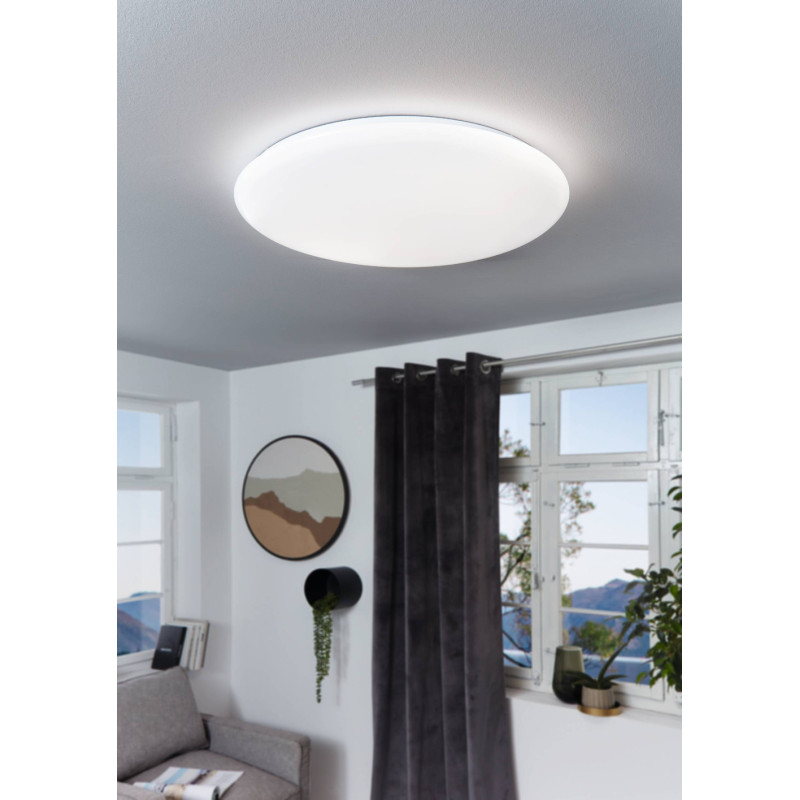 Plafonnier LED Giron blanc dimmable Ø 76 cm 54,5 W EGLO