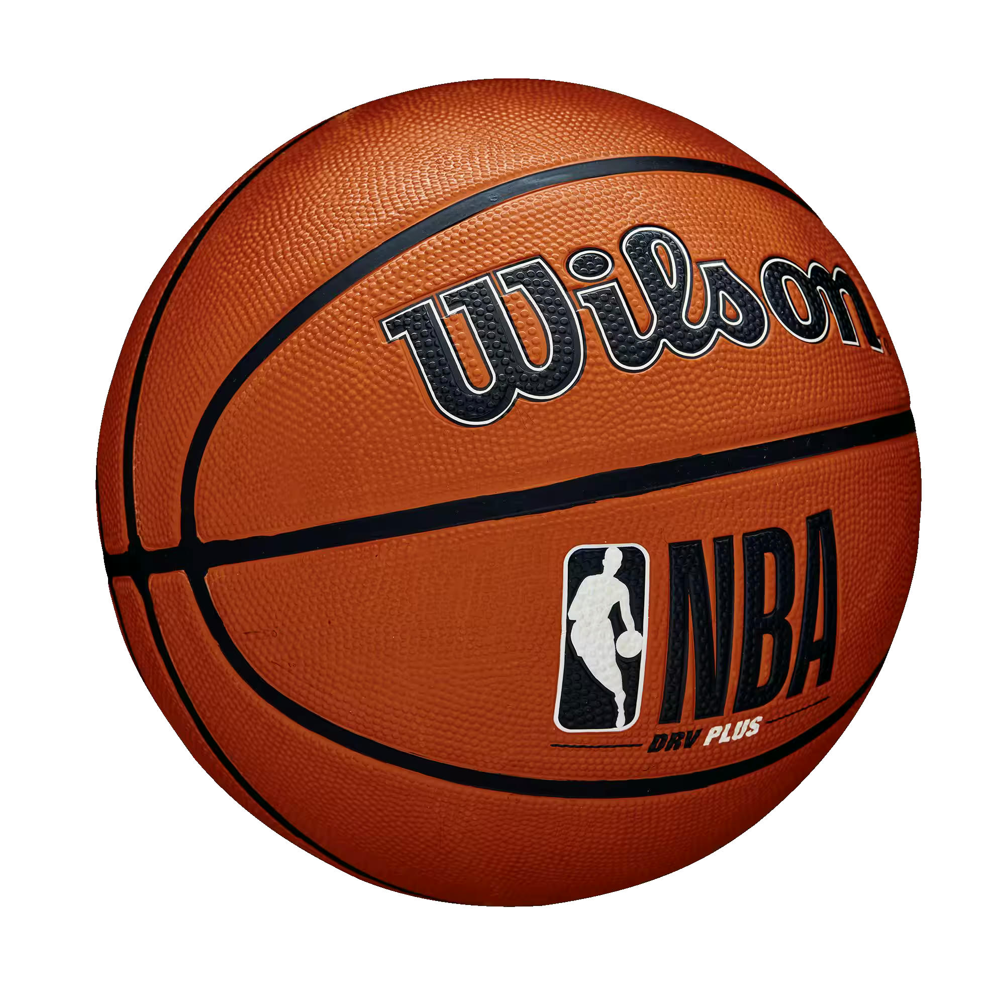 Wilson NBA DRV Plus Outdoor Rubber Basketball, Official Size 7 (29.5-in), Brown